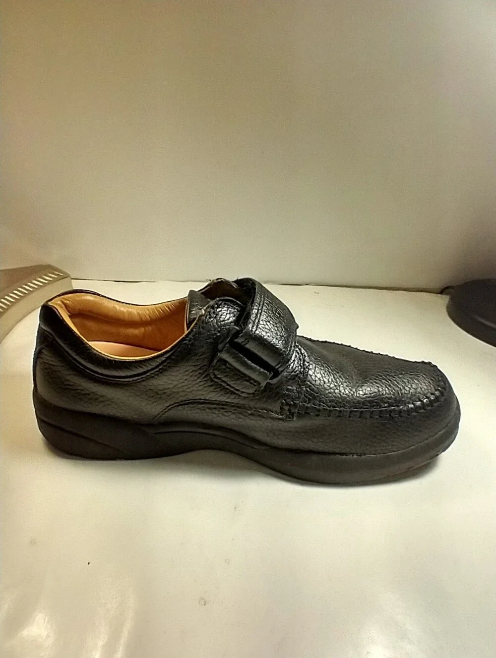 Dr Comfort Scott 9210 Black Leather Orthopedic Diabetic Shoes Men's sz 9.5W.